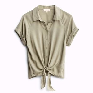 Almeera Tie Front Top